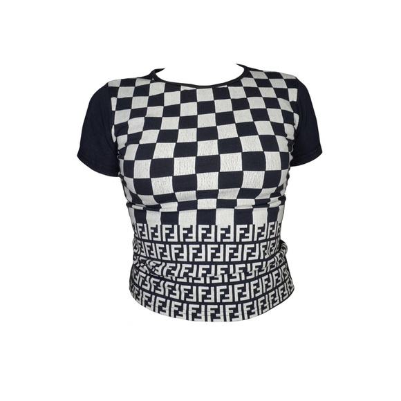 Fendi Tops - Vintage Fendi Stretch T Shirt